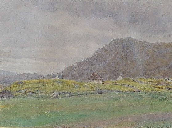 George P. Boyce RWS (1826-1897), watercolour, Inverness Shire, signed and dated '66?, inscribed in ink verso, 11 x 15cm, gilt frame. Condition - fair